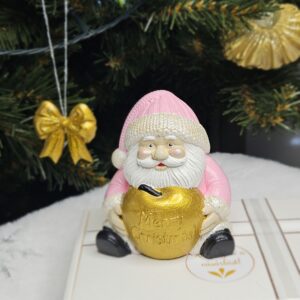 Télapó Merry Christmas felirattal - asztali dísz